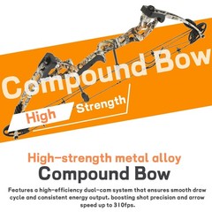 30-55 LBS Archery Compound Bow Fishing Set Beginners Hunting Target Shooting