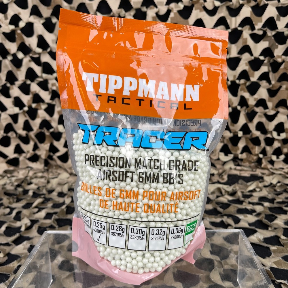 Tippmann Tactical .25g Tracer Airsoft BB’s – 4,000 Rounds – Light Green (65529)