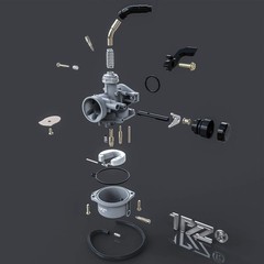 1PZ CR9-H01 PZ19 19mm Carburetor Intake Manifold Kit Replacement for CRF XR 50 2
