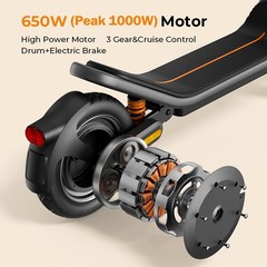 🛴ELECTRIC SCOOTER PEAK 1000W 28MILE RANGE ADULT 20MPH HIGH SPEED COMMUTE 12″ US