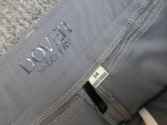 Dover Saddlery Pants Grey Breeches Full Seat Tapered Equestrian Riding Sz 32