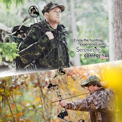Serenelife Sharp-Eye Compound Bow with Adjustable Draw (320 FPS MAX)