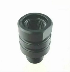 Black Color Low Concussion Muzzle Brake Compensator 1/2»x28 Thread For .17HMR