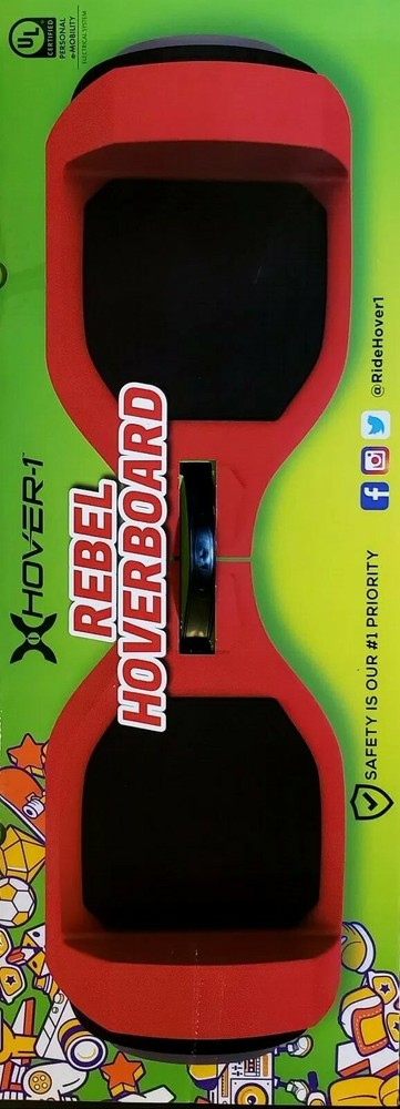 Hover-1 Rebel Kids X + LED Headlight, 6 Mph Max Speed 130 lbs Max Weigh, New