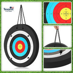 1 Pcs Foam Archery Target for Backyard, High-Density round Archery Bow Target wi