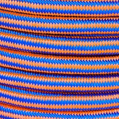 1/2″×100′ 12 Strand Braided Rope (Blue, Orange) Tensile Strength 8000 Pounds