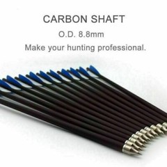 24Pack 20 inch Crossbow Bolts Carbon Crossbow Arrow for Hunting Outdoor Practice