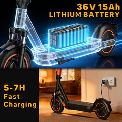 Adult Electric Scooter 800W Folding Commuter E-Scooter Long Range 21mph 10»Tire