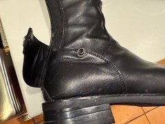 Enrice Romitelli Italian Dressage Riding Boots BLACK LADIES 38 BLING ZIPPERS