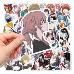 50 Mixed Heroine Demon Slayer Naruto Dragon Ball Anime Waifu Sticker Vinyl Decal