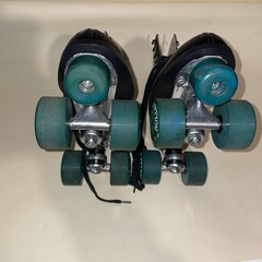 Black Roller derby Roller skates size 6 Stock 365 Labeda Wheels Used See Picts