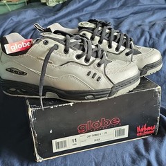 Globe Chet Thomas IV LTD Skateboarding Shoes Silver Men’s US 11 D SUPER RARE