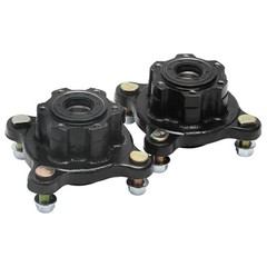 Go Kart Front End Kit Hydraulic Disc Brake Assembly 4 Stud Hub Spindles ATV Quad