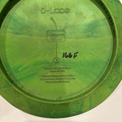Vibram Disc Golf 170g Medium Rubber O Lace!! Used OOP Green & Red
