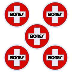 Bones Bearings Skateboard Sticker Swiss Circle 6″ 5-Pack Bulk Lot