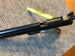 Vintage Crosman Model 150 Pellgun, .22 Cal Co2 Air Pistol, Box, Original Receipt