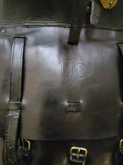 WWI UNITED STATES CALVALRY LEATHER SADDLE BAGS EXTRAORDINARY CONDITION BY LONG