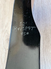 RARE Shakespeare Archery The Sierra Model X 18 Recurve Bow 52in 45lb Vintage USA