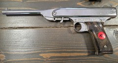 Vintage Mondial Oklahoma Chrome Air Pistol Break Barrel .177cal-Parts or Repair