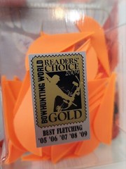 Bohning Archery Blazer 2 Inch Broadhead Vanes: (36 Pack) Neon Orange: NOS
