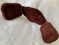 22″ CORRECT CONNECT Pressure Relief Comfort Short Dressage Girth~BROWN w/PADS