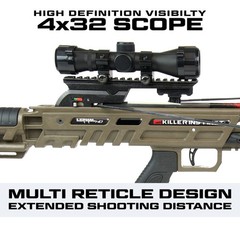 Killer Instinct Lethal 405HD Crossbow Kit with Anti Dry Fire Safety