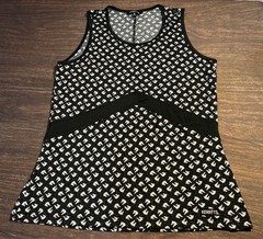 Kerrits Women’s Size M Tank Top Black Horse Print Equestrian Riding Lightweight