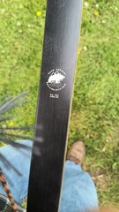 Bear Archery Black Bear Recurve Bow 60in 40lb @ 28in RH Wood Brown/Black