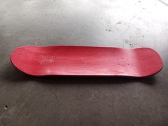 9.25″ Skateboard Deck Pool Shape MIX Mfg Handcrafted in USA Red Adj. WB