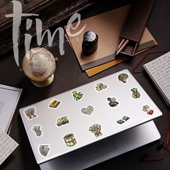 25Pcs Random Funny Money Dollar Pattern a Cartoon Graffiti Waterproof Stickers