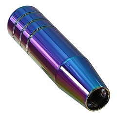 Long Shift Knob Weighted Aluminum Alloy Polished Metal Driving Multicolor