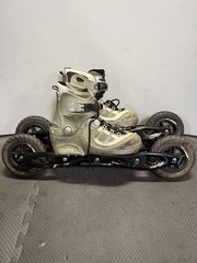 PowerSlide Nordic Trainer XC 150 Off Road Skate Ski Roller Blades Sz 10 mens