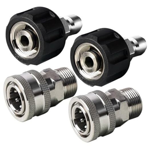 Pressure Washer Quick Connect Kit, Stainless Steel Quick Disconnect 4 pack