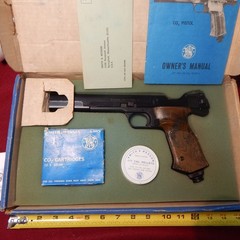 Great Smith & Wesson Model 79G .177 Caliber Air Pistol Resealed and Shoots Great
