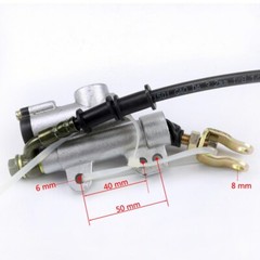 Rear Hydraulic Disc Brake Master Cylinder Caliper Pedal Kit ATV Buggy Go kart