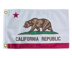California Flag 12×18 Inches – Perfect for UTV ATV SxS Boats – Attach to Whips