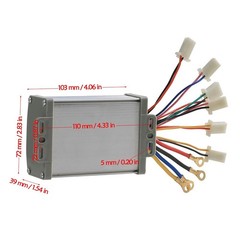 48V 1000W Brush Electric Motor Controller & Foot Pedal for Scooter E-bike ATV US
