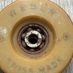 VINTAGE ROLLER SKATE WHEELS WEBER SWISS MADE W/ JAPAN NTN 627Z Set Of 5