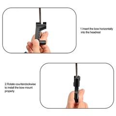 Universal Bow Hanger Holder Hooks for Car, SUV, Truck Headrest Vehicle Hunting