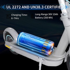 Volt City 350W Powerful Motor 20MPH Electric Scooter Foldable for Adults 40 Mile