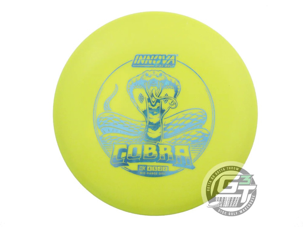 NEW Innova DX Cobra 149g Yellow Teal Shatter Foil Midrange Golf Disc