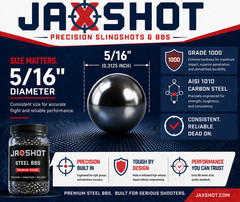 1000 5/16″ Inch Steel Shot Slingshot Ammo Balls