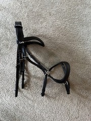 Horse LeMieux Arika Drop Nose Leather Snaffle Bridle with Reins size Full