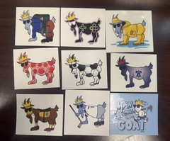 Goat USA Lot Of 50 Stickers Starter Package New Collectors Variety Rare Traders