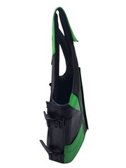 EPT Bull Riding Vest v3.0- Black & Lime Green Leather EPT Brand – Adult Sizes: S
