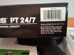 Palco Sports Taurus PT 24/7 Replica Spring Airsoft with Speed Loader Manual Box