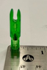 Gold Tip Nocks .245 w/ adjustable set screw & Allen wrench 1dz Florescent Green