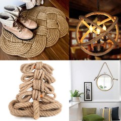 Twisted Natural Manila Rope 4 Strand Landscape DIY Craft 1/4″,5/16″,1/2″,1″,5/8″