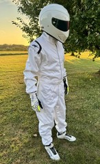 The Stig White Costume Kart Racing Suit replica Karting Gear All sizes