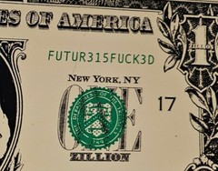 Supreme Zillion Dollar Bill Sticker FW17 box Logo + FREE SURPRISE